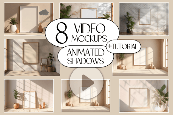 Download Frame Mockup Video Bundle PSD Mockup MP4 - Frame mockup Collection