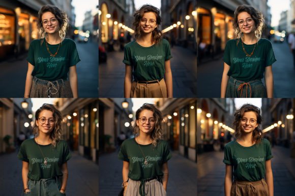 Download Young Girl Dark T Shirt PSD Mockup - T shirt Collection