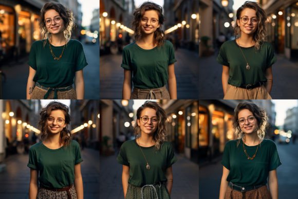 Download Young Girl T Shirt PSD Mockup Bundle - T shirt Collection